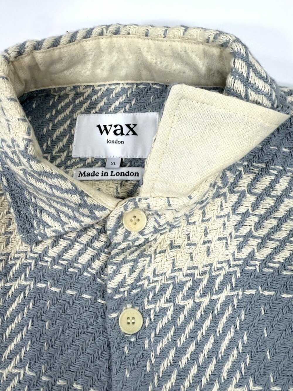 Wax London Mens Whiting Overshirt Heavyweight Woven Shacket Jacket Size XL Plaid - Picture 7 of 15